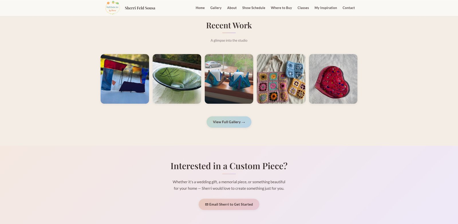Full Circle Art Website